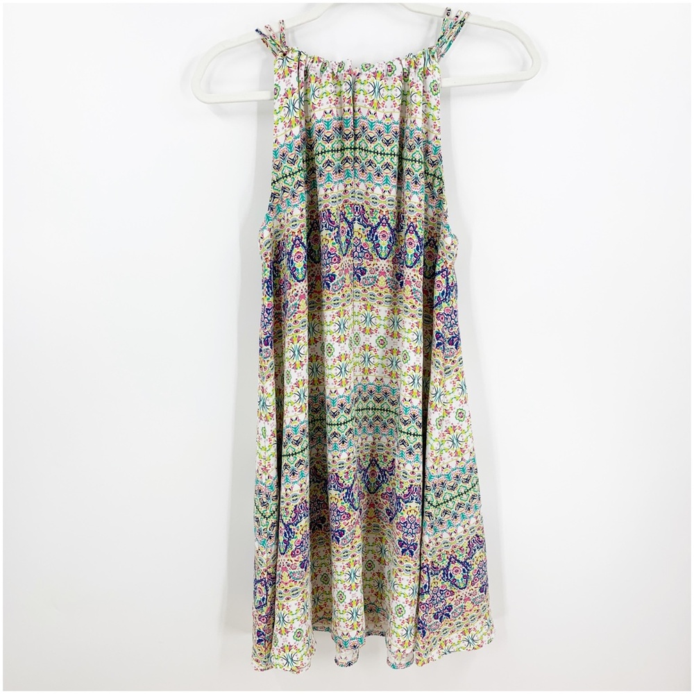 Rachel Ashwell Printed Halter Mini Dress Sz 8 - Picture 2 of 10